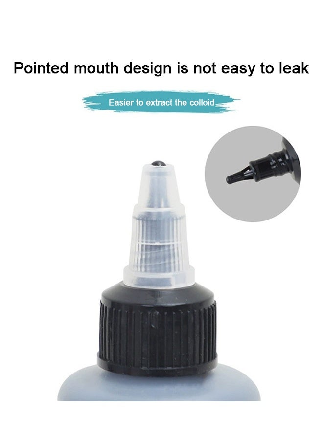 لانيل غراء شعر مقاوم للفطريات، تثبيت قوي للشعر للحصول على تثبيت مثالي، جل لتثبيت الشعر المستعار أو وصلات الشعر مضاد للحساسية، تثبيت قوي، مقاوم للماء وصيغة غير ضارة، سهل التطبيق مع فوهة دقيقة، 60 مل - Image 2